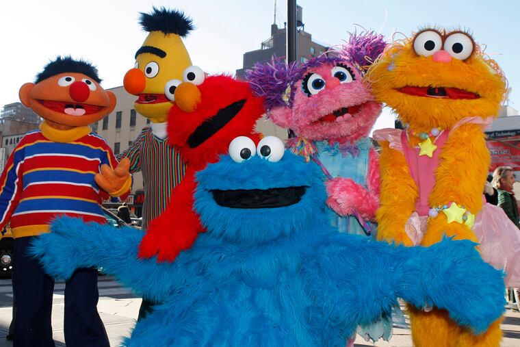 Characters from Sesame Street Live appear on the street by Madison Square Garden in 2010 to celebrate the 30th anniversary of the live touring stage shows.