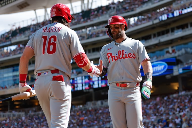 The Phillies are tied for the second National League wild-card spot.