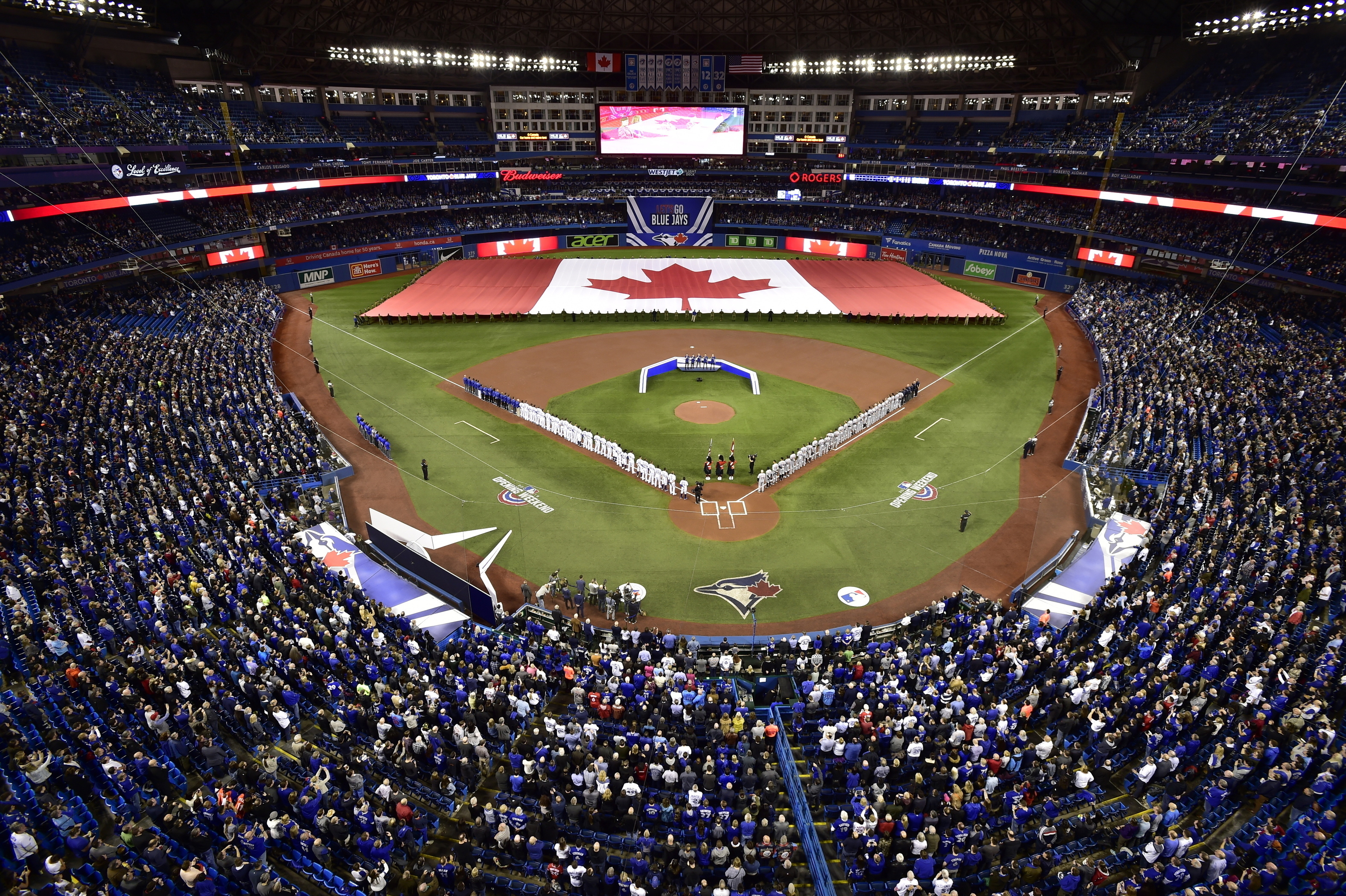 The Blue Jays will be returning to Toronto after nearly two years because of the COVID-19 pandemic. (Frank Gunn/The Canadian Press via AP, File)