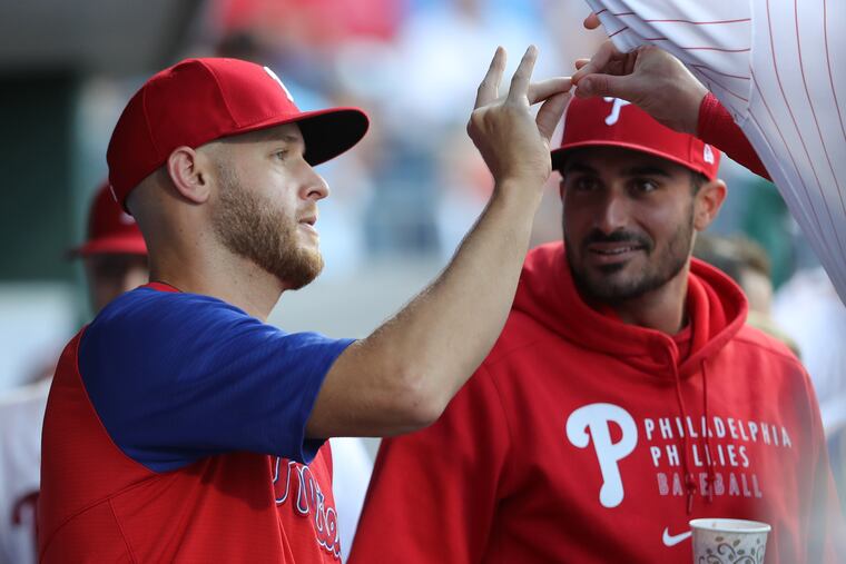 The Phillies are taking it slow with Zack Wheeler, left, while Zach Eflin appears to be on track for the start of the season.