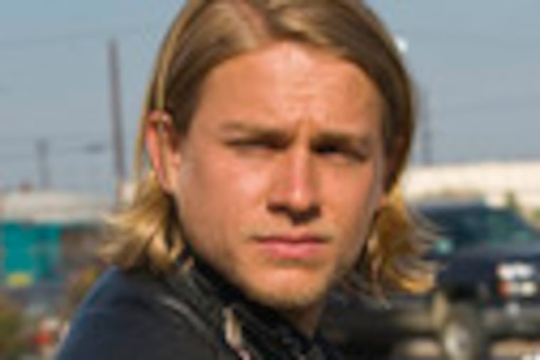 British actor Charlie Hunnam is a find as the violent yet sensitive Jax in "Sons of Anarchy," about a Calif. motorcycle gang.