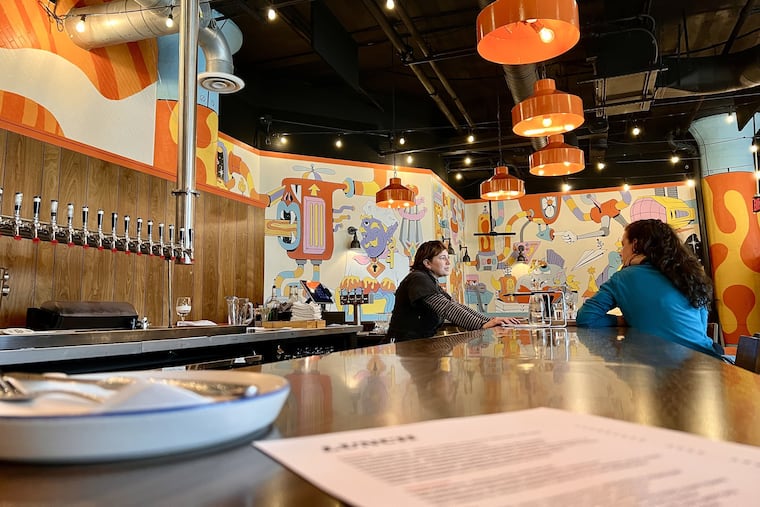 The bar at Cerveau, in space that previously housed Roy-Pitz in the 990 Spring Garden building.