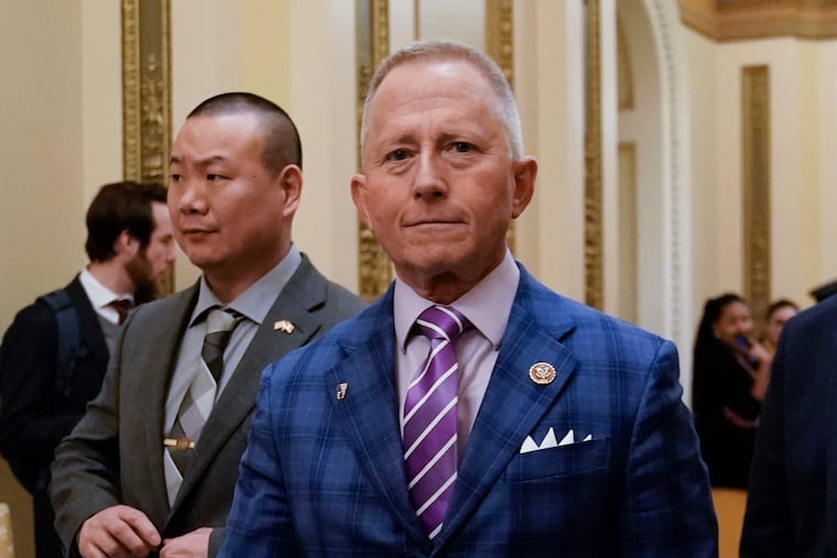 Rep. Jeff Van Drew (R., N.J.,) walking through the halls of Congress last December.