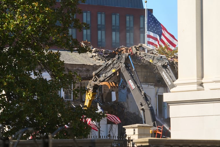 Work continues on the demolition of the East Wing of the White House, ahead of construction on a new ballroom. Donald Trump continues to remake the so-called People’s House into a residence more in line with his gaudy taste, writes the Editorial Board.