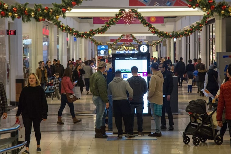 King of Prussia Mall among PREIT- and Simon-owned malls catering to Christmas Eve shoppers last year. NRF estimates holiday sales this year to reach $682 billion.