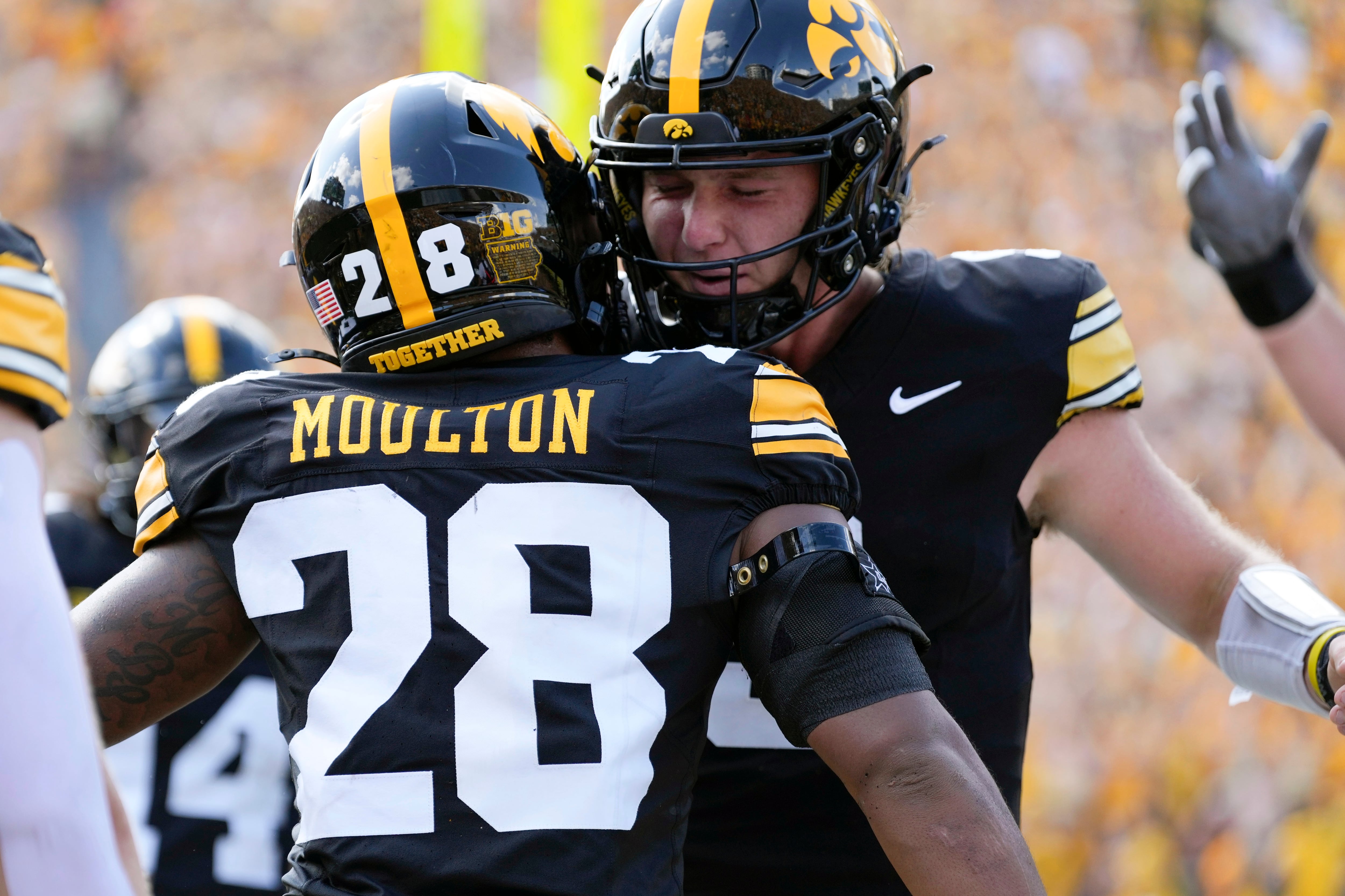 No. 22 Iowa uses defense, Moulton's running game to beat Northern Illinois 40-0