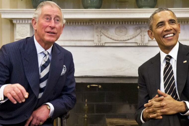 Americans like the royal family "much better than they like their own politicians," President Obama told Prince Charles at the White House on the third day of the prince's Washington visit.