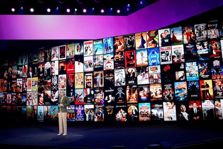 Ann Sarnoff, chair and chief executive officer of Warner Brothers, speaks onstage at the HBO Max WarnerMedia Investor Day Presentation at Warner Bros. Studios on Oct. 29, 2019, in Burbank, California.
