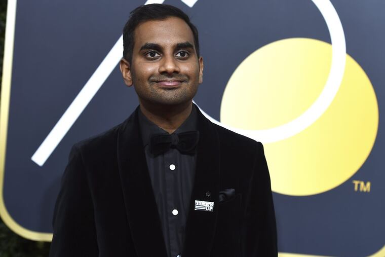 FILE – In this Jan. 7, 2018, file photo, Aziz Ansari arrives at the 75th annual Golden Globe Awards at the Beverly Hilton Hotel in Beverly Hills, Calif. Comedian Ansari has responded to allegations of sexual misconduct by a woman he dated in 2017. Ansari said in a statement Sunday, Jan. 14, that he apologized last year when she told him about her discomfort during a sexual encounter in his apartment he said he believed to be consensual. (Photo by Jordan Strauss/Invision/AP, File)