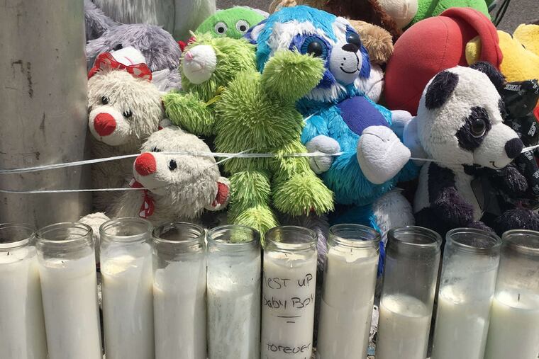 Street memorial at the corner of 49th Street and Westminster Avenue: Harbinger of things to come? HELEN UBINAS/staff