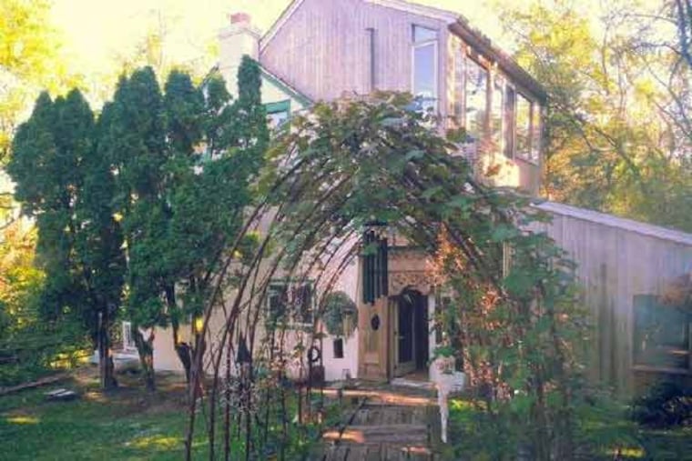 The front entrance of Steve Tobin's home in Springfield Township, Bucks County.