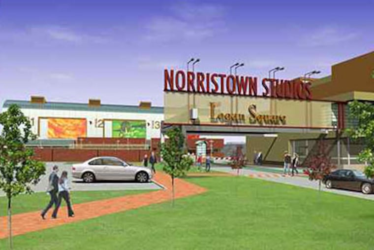 Artist's original rendering of a movie studio planned for Norristown.
