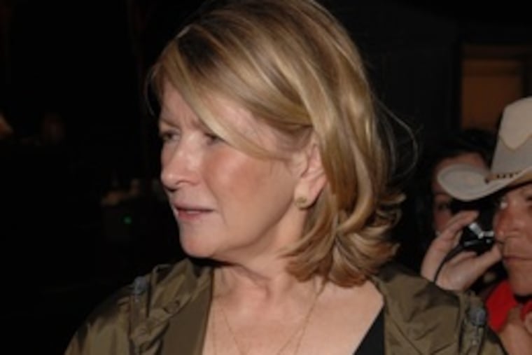 Martha Stewart is being parodied in the New York town that is her home base. (See "Martha's cross to bear.")