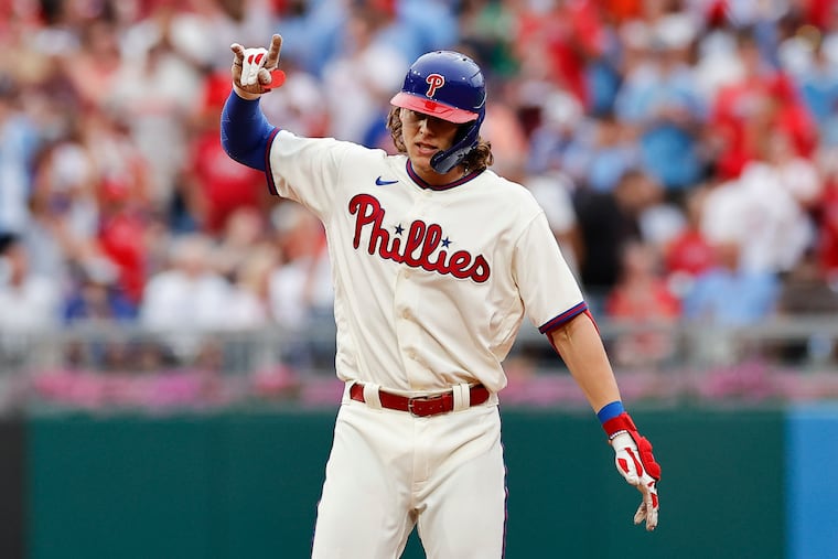 Phillies third baseman Alec Bohm didn't start for the fifth consecutive game Tuesday night.