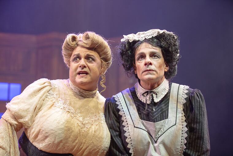 Brad DePlanche (left) and Christopher Patrick Mullens in "The Mystery of Irma Vep” through July 14 at the Pennsylvania Shakespeare Festival.