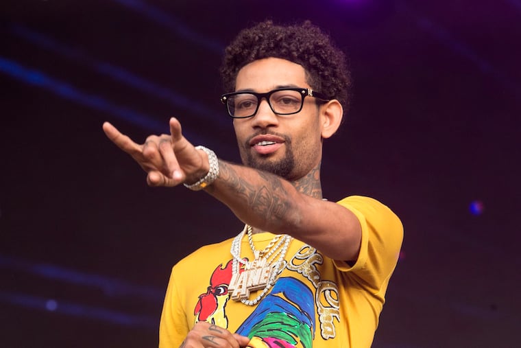 Philadelphia rapper PnB Rock performs at the 2018 Firefly Music Festival in Dover, Del., in 2018.