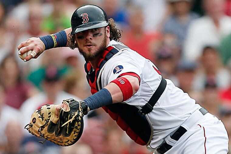 Catcher Jarrod Saltalamacchia. (Michael Dwyer/AP)