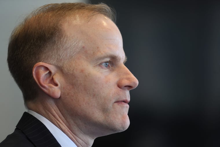 U.S. Attorney William McSwain speaks in his Chestnut Street office Thursday May 3, 2018.