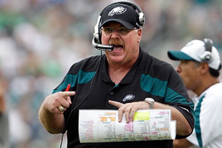 Andy Reid's team has turned the ball over 13 times this season. (David Maialetti/Staff Photographer)