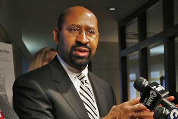 Philadelphia Mayor Michael Nutter has had to deal with considerable public backlash from his handling of the city's budget deficit so far. (Alejandro A. Alvarez / Staff Photographer)