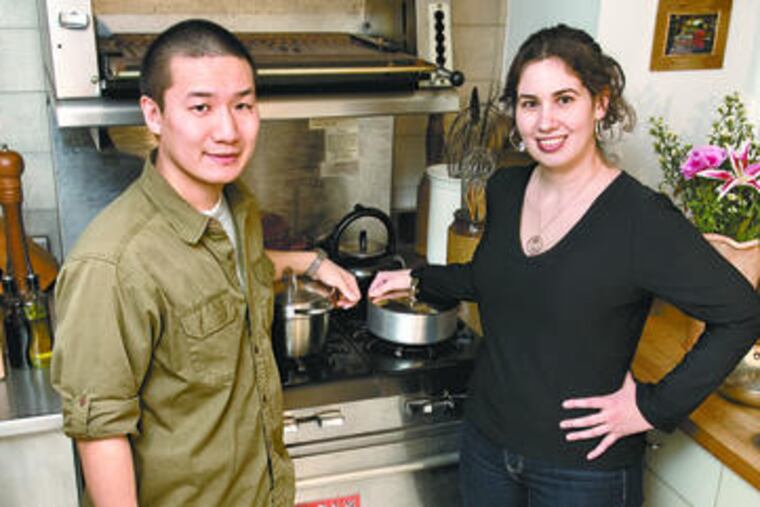 Foodie bloggers Albert Yee (he's Picky) , Kate Donnelly (she's Messy) hosted the potluck. They stir things up at www.messyandpicky.com.