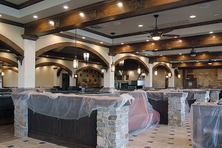 Interior of the Royal Cracovia is still covered with plastic on Oct. 8., 2013. ( AKIRA SUWA / Staff Photographer )