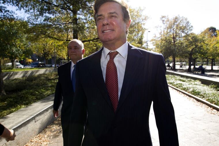 Paul Manafort in a Nov. 2, 2017, file photo.