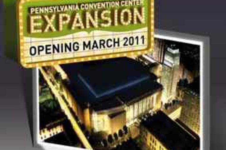 A world premiere is the theme of an ad about the expanded Convention Center, which is part of the marketing campaign.