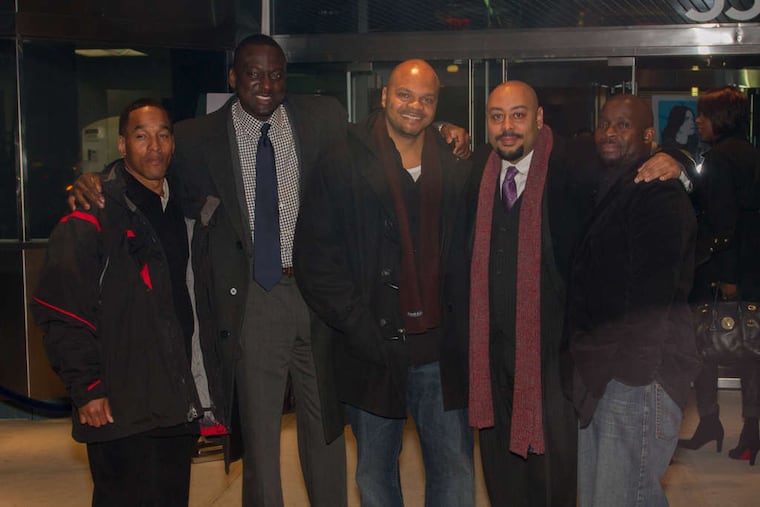 FILE - The Central Park Five (from left): Korey Wise, Yusef Salaam, Kevin Richardson, Raymond Santana, and Antron McCray.