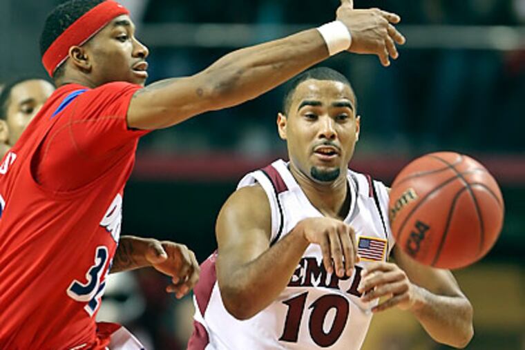 Temple improved to 23-5 overall, 11-2 in the A-10, with its 49-41 win over Dayton. (Steven M. Falk/Staff Photographer)