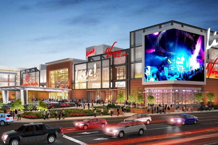 An artist’s rendering of the proposed Live! Philadelphia Hotel & Casino.