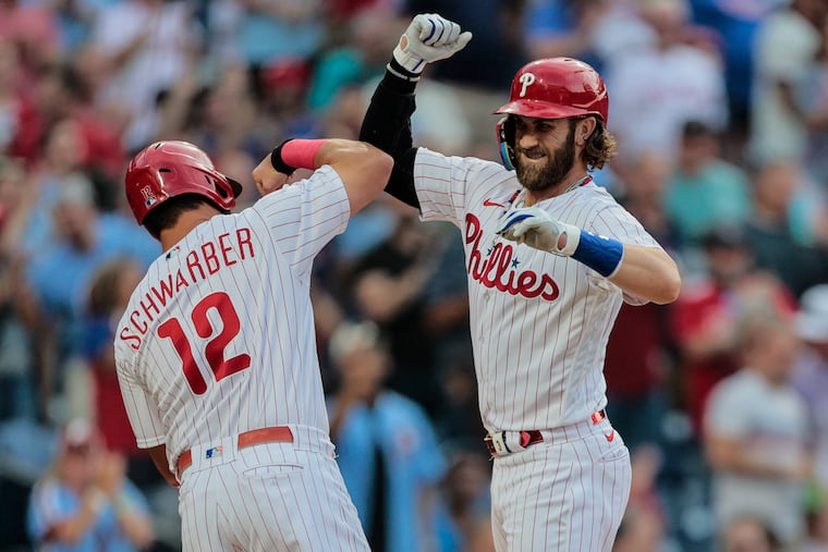 Kyle Schwarber (groin) and Bryce Harper (left hamstring) are back from their injuries.