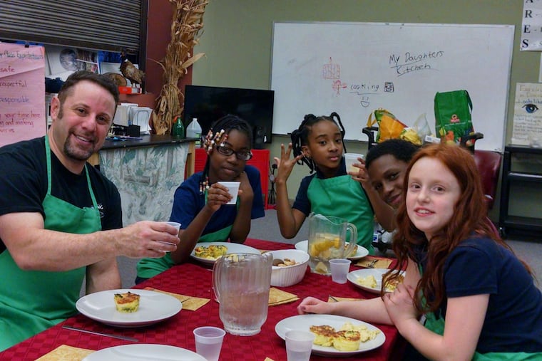 At Wissahickon: (from left) Mike Strauss, Shania Pinkney, Jaseena Fox, Joshua Campbell, Frances Gavin.