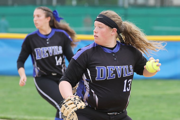 Mikaila Rodriguez of Hammonton is a defensive whiz on the softball diamond.