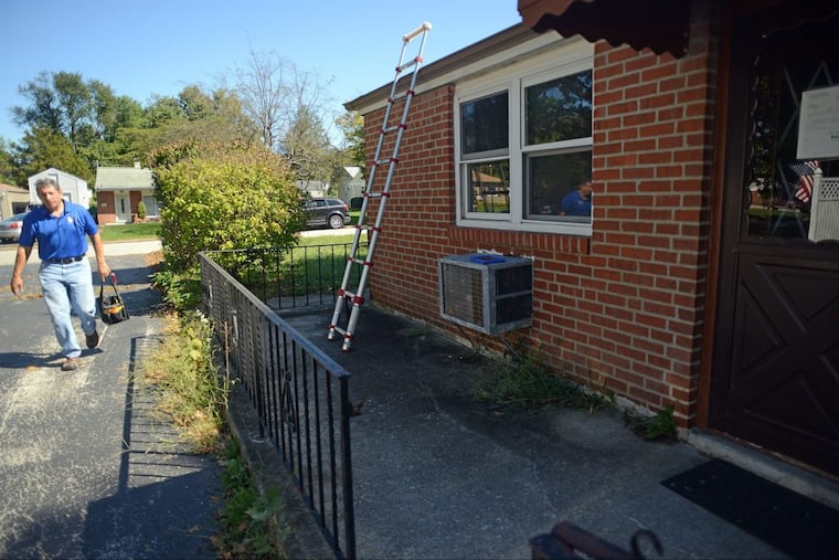 A home under inspection in Plymouth Meeting. Property taxes have risen an average of 28 percent in Montgomery, Bucks, Chester, and Delaware Counties in the past decade. Pennsylvania. (WILLIAM THOMAS CAIN / For The Philadelphia Inquirer)