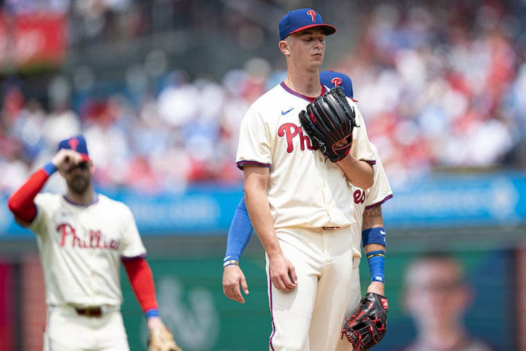 Mick Abel gave up five earned runs in 1 2/3 innings against the Padres in Game 1 of their doubleheader on Wednesday.