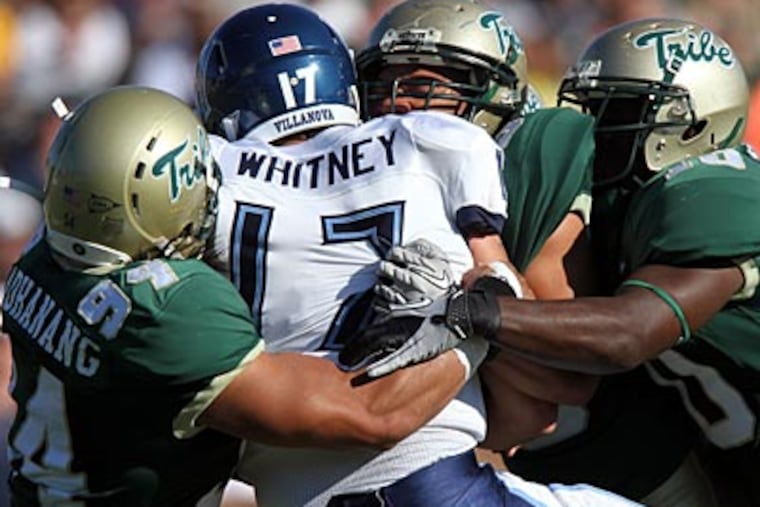 The Villanova Wildcats likely lost their No. 1 ranking when they lost to William & Mary Saturday. (AP Photo / The Daily Press / Diane Matthews)