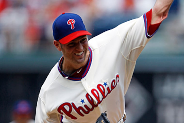 J.A. Happ gave up three runs in five innings pitched yesterday against the Rockies. (AP Photo/Matt Slocum)