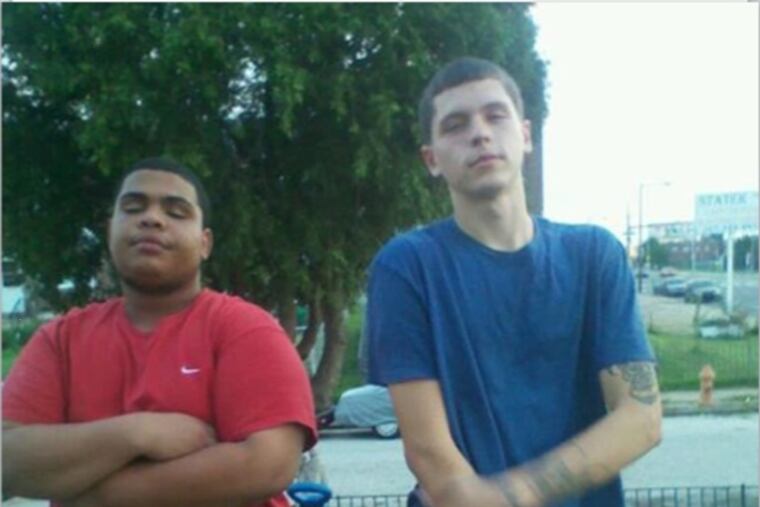 Freddie Henriquez(left) is held on $250,000 bail on charges of witness intimidation and his friend, David Ruiz, is currently a fugitive on the run.