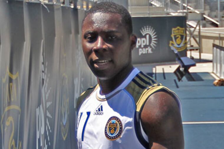 Freddy Adu will play his first game for the Union Saturday against FC Dallas at PPL Park. (Michael Bryant/Staff Photographer)