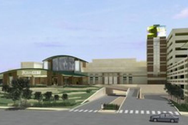 Foxwoods Casino in a view looking eastward from Columbus Blvd., between Reed and Dickinson.