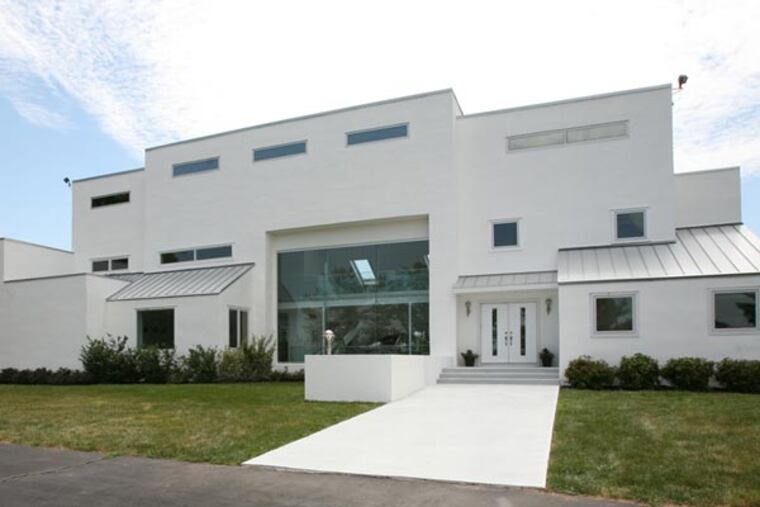 This modern home in Upper Makefield is on the market for $1.595 million.