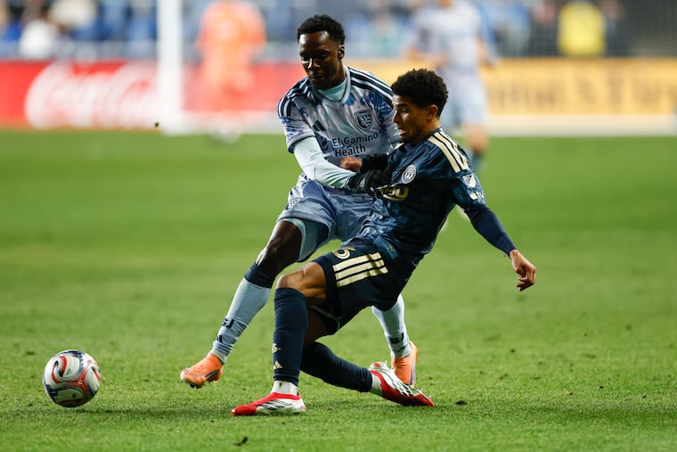 Nathan Harriel (right) has become a stalwart of the Union's defense.