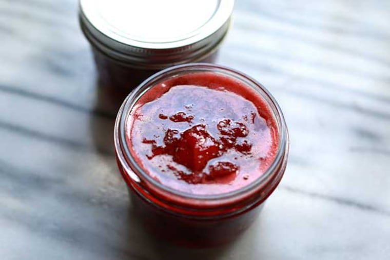 Marisa McClellan's strawberry, honey, thyme and lemon jam, ( DAVID SWANSON / Staff Photographer )