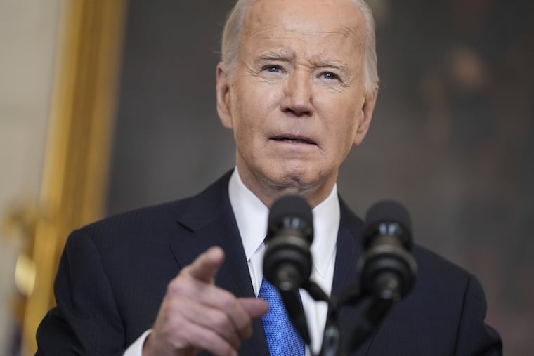 President Joe Biden delivers remarks on a $95 billion Ukraine-Israel aid package passed by the Senate.