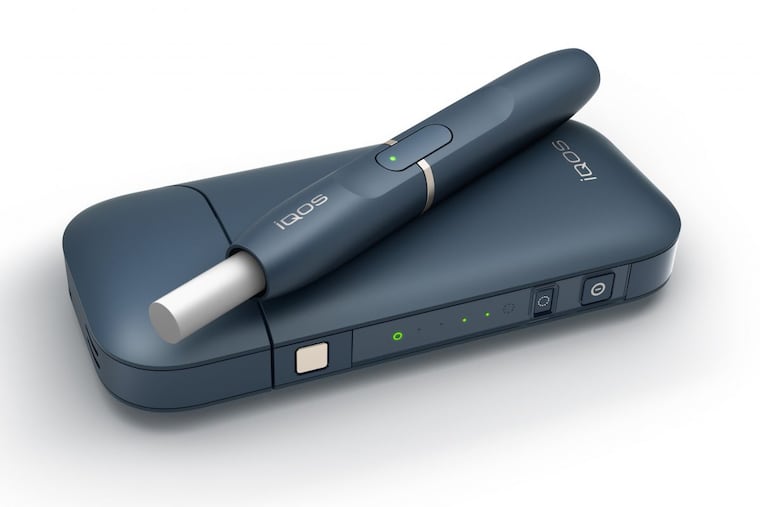 Pennsylvania has sold bonds based on future payments by cigarette makers, which may decline, as young people are expected to switch from cigarettes to smokeless tobacco-heating items, such as the Philip Morris device pictured above. The commonwealth had to pay extra to get investors to buy these bonds, even though it pledged to use hotel and sales taxes to fill the gap if cigarette payments fall more than it hopes.