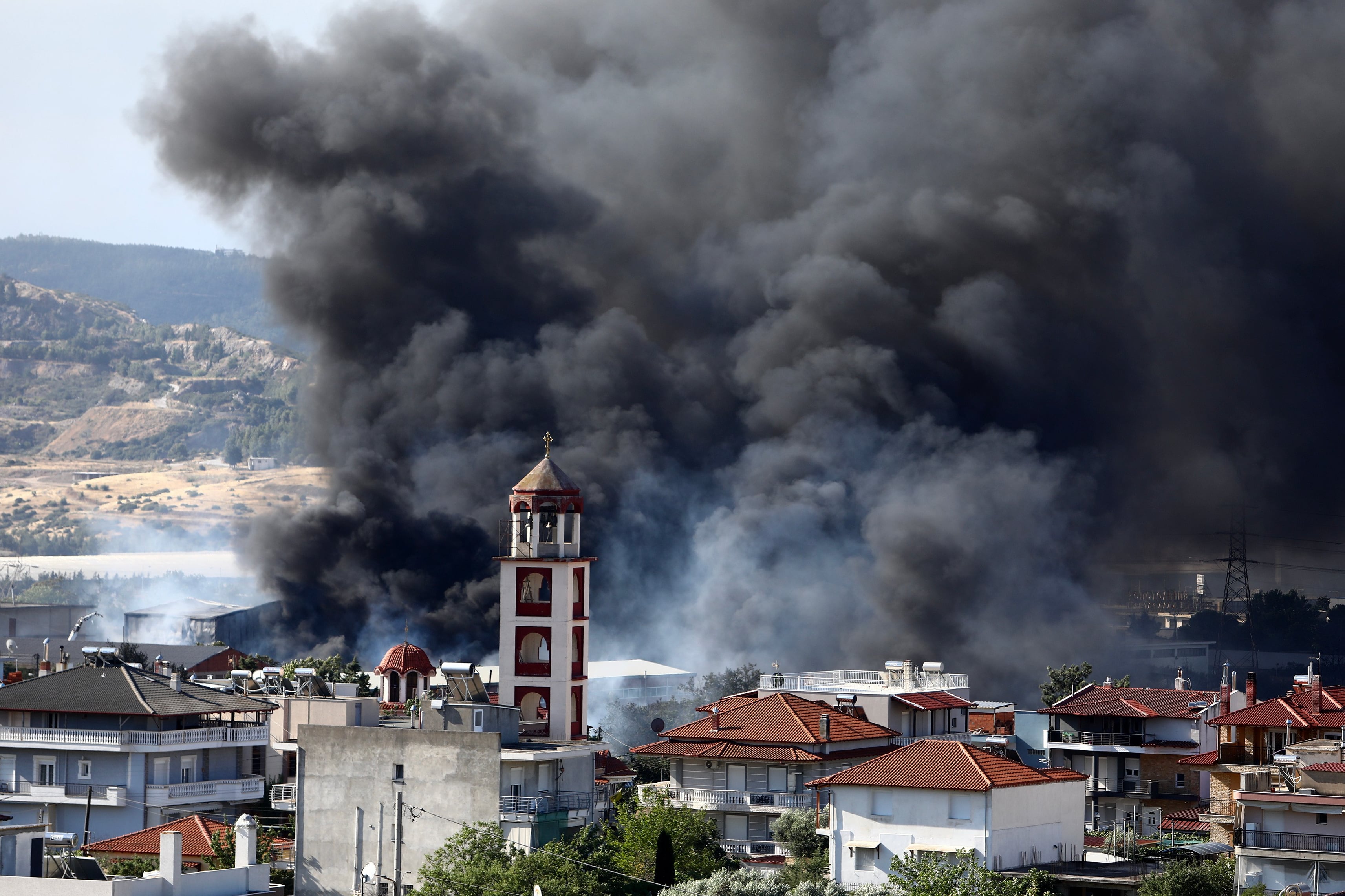 Wildfires rage in Portugal, Greece and Spain while Greek authorities warn of toxic smoke