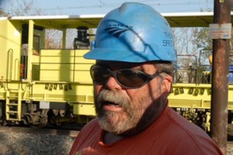 Brian Bogarde, a union track repairman from Morrisville, Bucks County. He called the lack of a contract "a little disheartening."