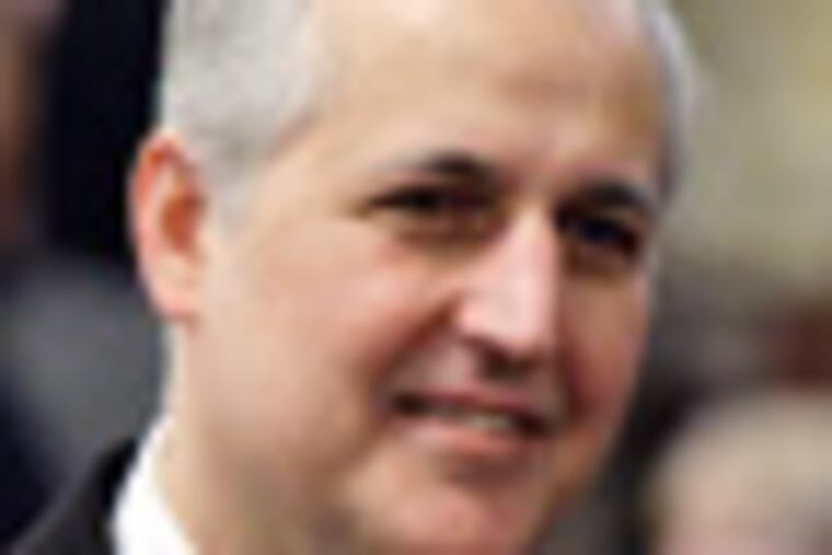 Pennsylvania Sens. Dominic Pileggi, R-Delaware, left, and Don White, R-Indiana, left, talks with Rep. Sam Smith, R-Jefferson, before Pennsylvania Gov. Ed Rendell delivers his executive budget address for the fiscal year 2010-2011 to a joint session of the Pennsylvania House and Senate in Harrisburg, Pa., Tuesday, Feb. 9, 2010. (AP Photo/Carolyn Kaster)