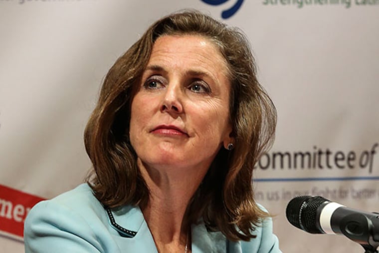 Katie McGinty. ( Steven M. Falk / Staff Photographer )